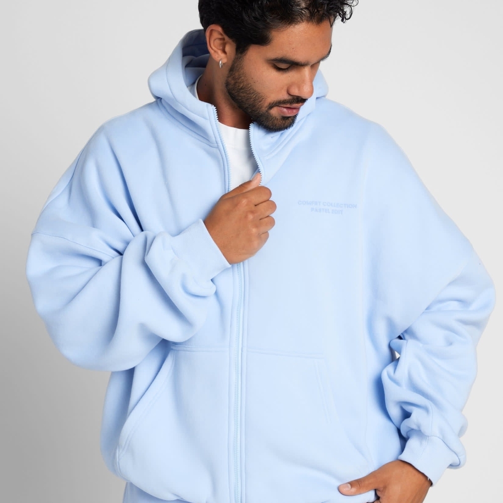 Pastel Zip Hoodie Women's Zip-Up Hoodie - Picture 2 of 6